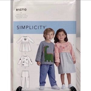 ⭐️5 for $28⭐️ NEW Simplicity R10710 Children’s Sewing Patterns